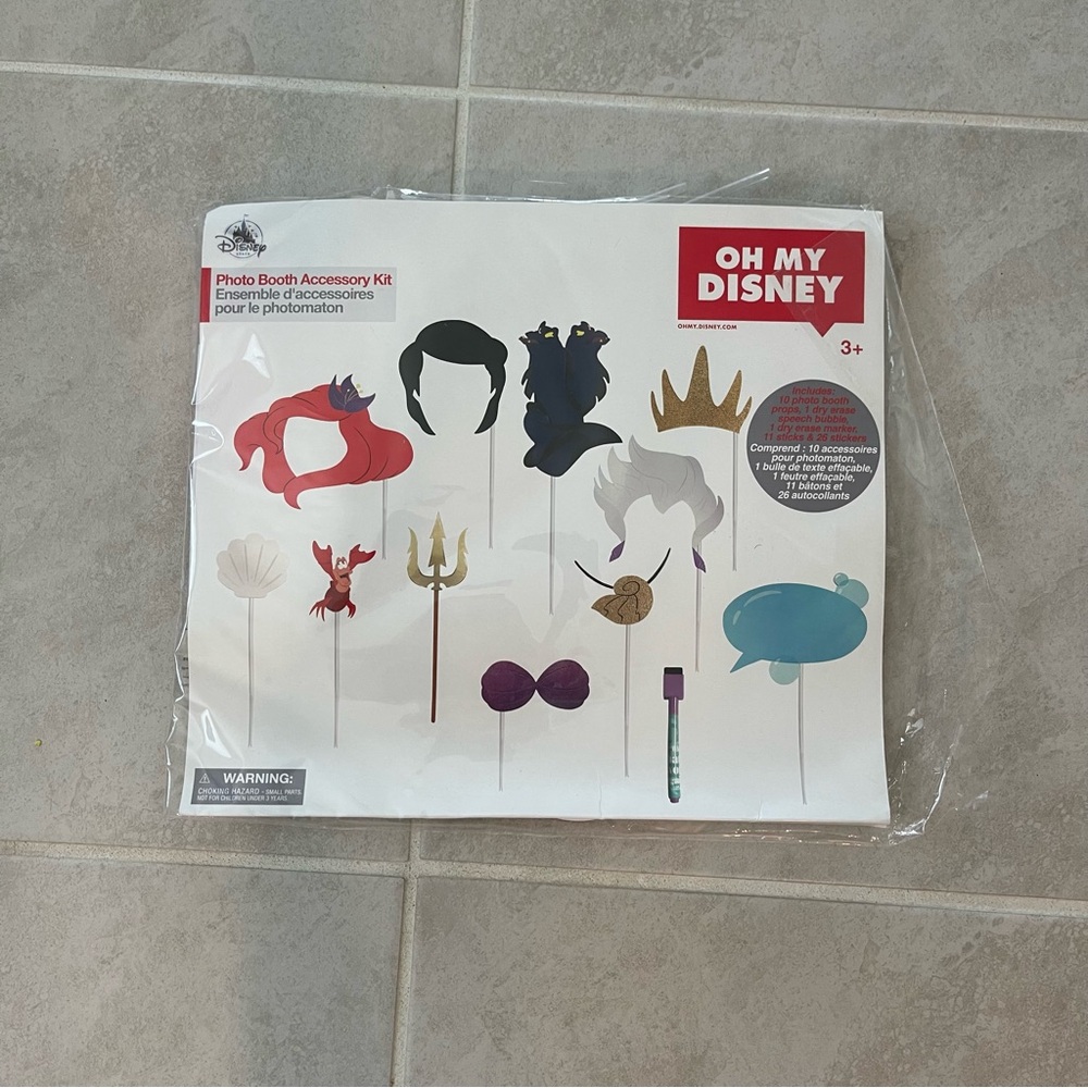 Disney little mermaid Photo Booth props